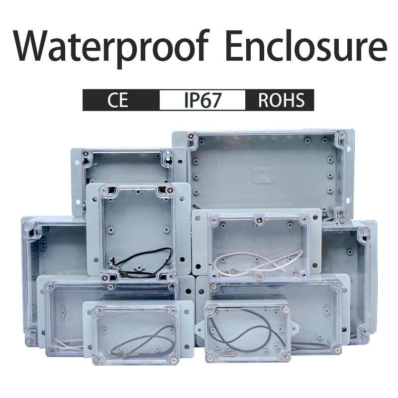 Outdoor Power Board Box - Caixa transparente de plástico ip67, gabinete