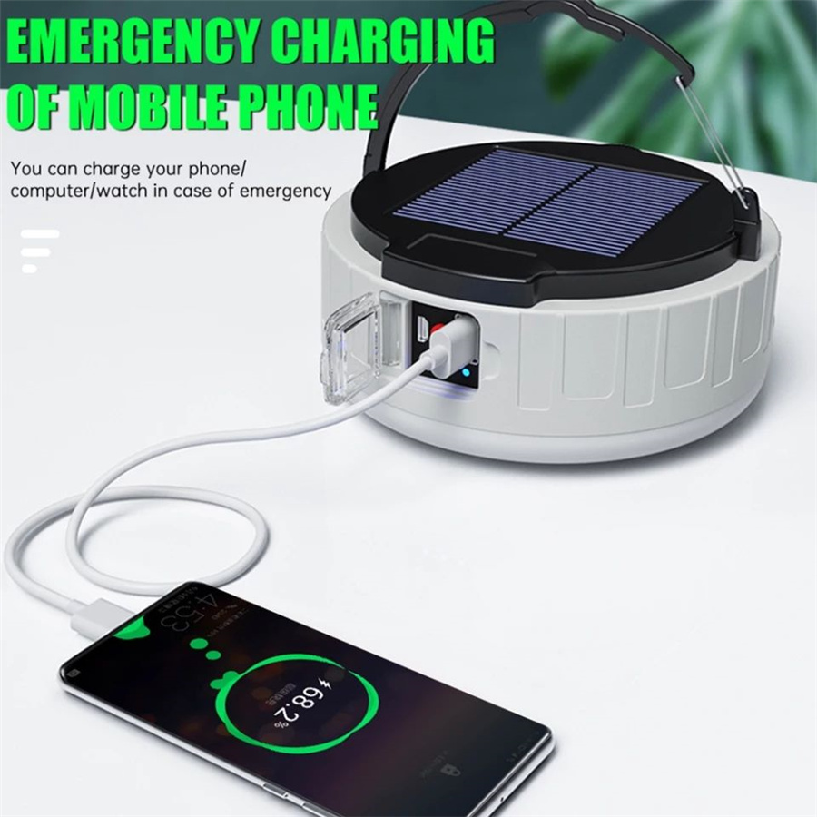 Novo solar led luz de acampame - Outdoor Power New Market avaliação e preço